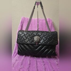 Kurt Geiger Kensington XXL Black with Antiqued Silver Hardware